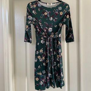 Verse green floral dress